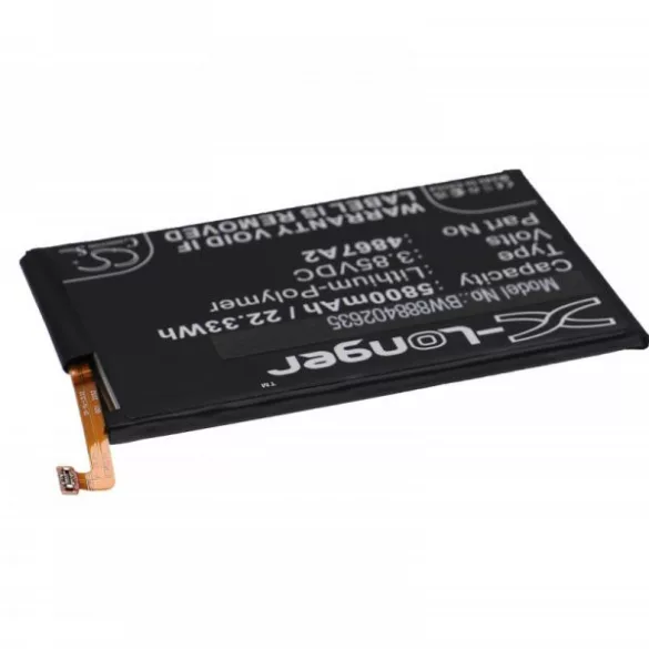 Wiko 4867A2 - 5800 mAh 3.85 V Li-polymer - Utángyártott telefon akku - VHBW