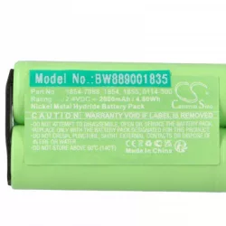   Borotva Wahl 1854-7988, 0114-300, 1855, 1854 - 2000 mAh 2.4 V NiMH - Utángyártott akku