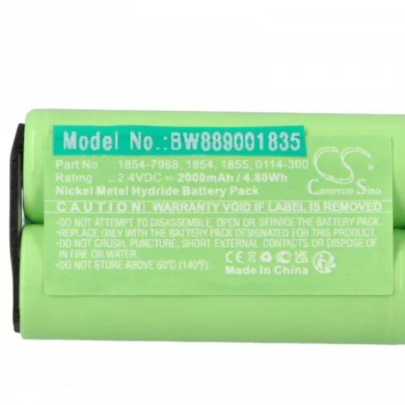 Borotva Wahl 1854-7988, 0114-300, 1855, 1854 - 2000 mAh 2.4 V NiMH - Utángyártott akku - VHBW