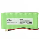 Visonic 103-300672, 0-9912-G, GP180AAH8BMX - 2200 mAh 9.6 V NiMH Utángyártott riasztórendszer akku - VHBW