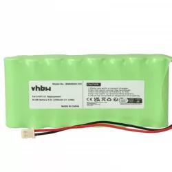   Visonic 103-300672, 0-9912-G, GP180AAH8BMX - 2200 mAh 9.6 V NiMH Utángyártott riasztórendszer akku
