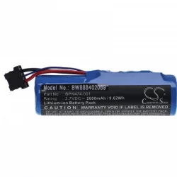   VeriFone BPK474-001-03-B, BPK474-001 - 2600 mAh 3.7 V Li-Ion Utángyártott vonalkód olvasó akku