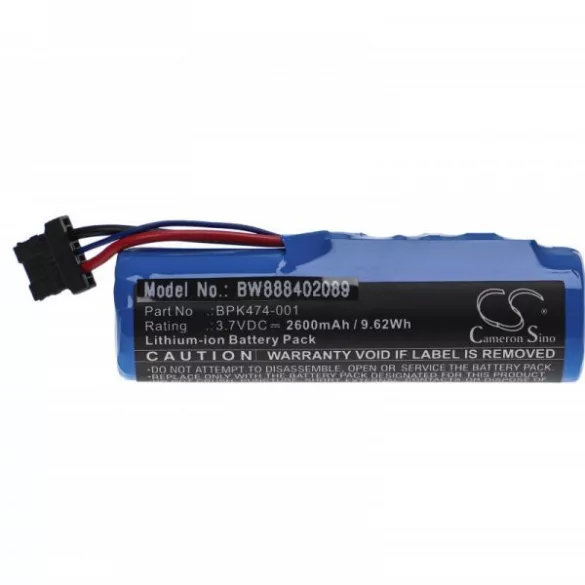 VeriFone BPK474-001-03-B, BPK474-001 - 2600 mAh 3.7 V Li-Ion Utángyártott vonalkód olvasó akku - VHBW
