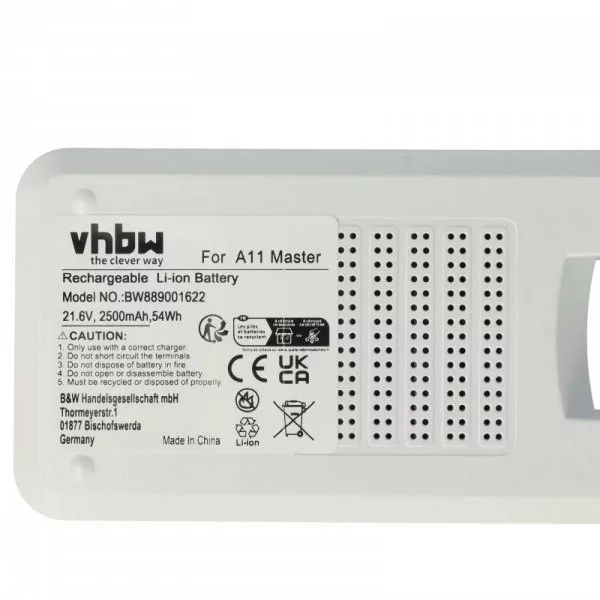 Tineco A11-07 for Tineco 2500mAh, 21.6V, Li-Ion - Utángyártott porszívó akku