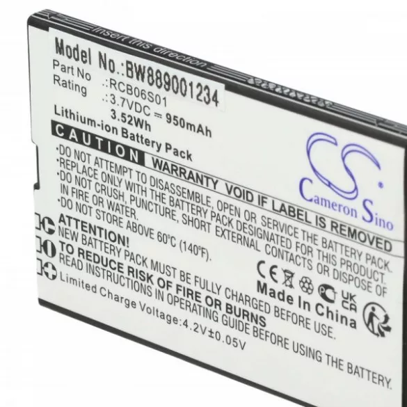 Swisstone RCB06S01 - 950 mAh 3.7 V Li-Ion - Utángyártott telefon akku - VHBW