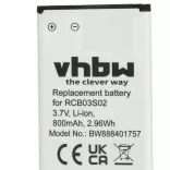 Swisstone RCB03S02 - 800 mAh 3.7 V Li-Ion - utángyártott mobiltelefon akku - VHBW