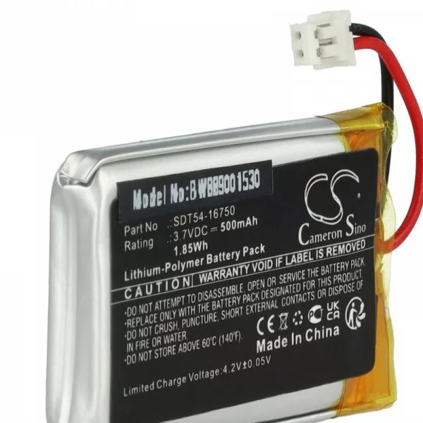 Kutya nyakörv Sportdog SDT54-16750 - 500 mAh 3.7 V Li-polymer - Utángyártott akku