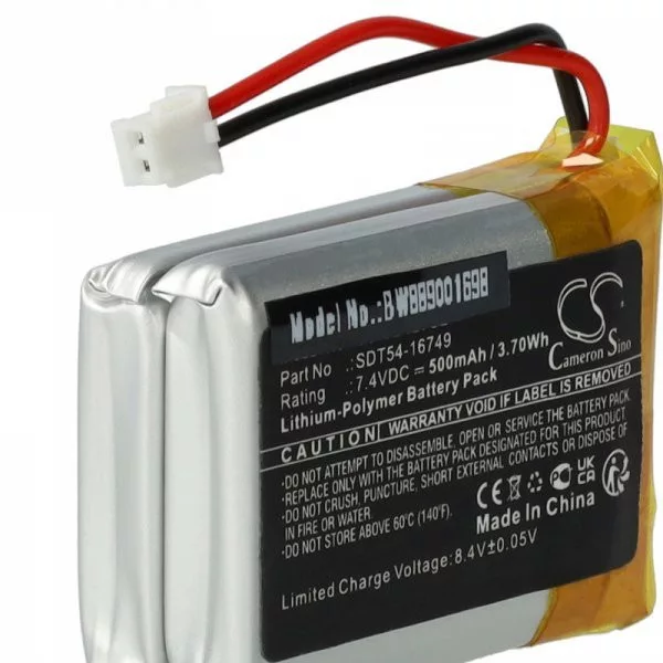 Kutya nyakörv SportDOG SD-1275E, SD-875E - 500 mAh 7.4 V Li-polymer - Utángyártott akku