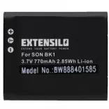 Sony NP-FK1, NP-BK1 - 770 mAh 3.7 V Li-Ion - Utángyártott kamera akku - VHBW