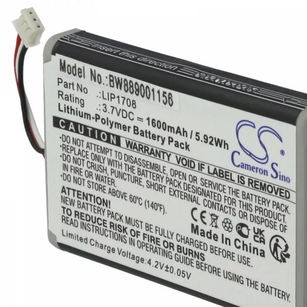 Játékkonzol - Sony LIP1708 for Sony - 1600mAh, 3.7V - Utánygyártott akku