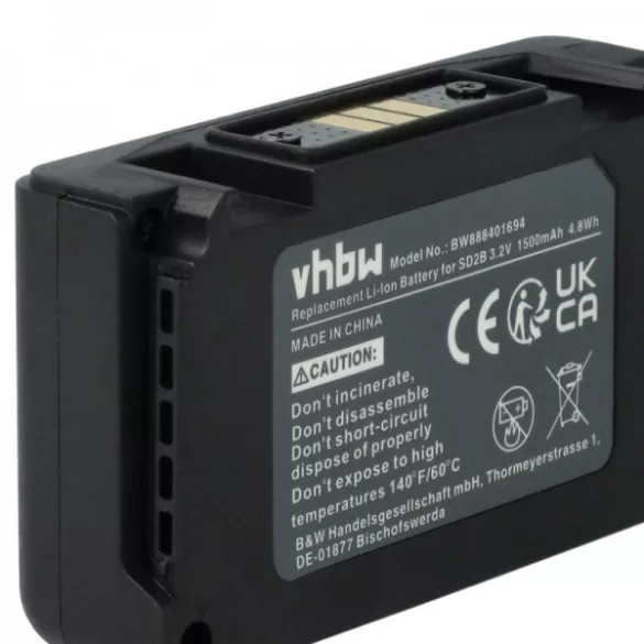 Sony SD2B, BATC-4AA - 1500 mAh 3.2 V Li-Ion - Utángyártott akku - VHBW