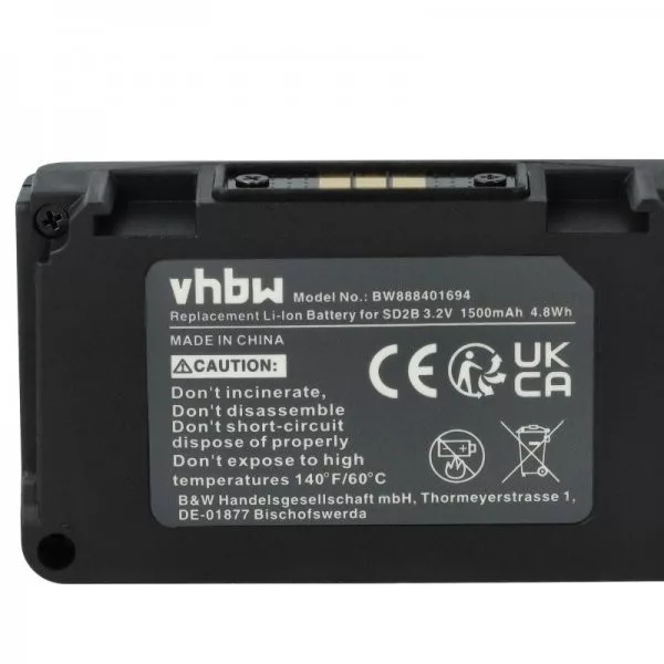 Sony SD2B, BATC-4AA - 1500 mAh 3.2 V Li-Ion - Utángyártott akku