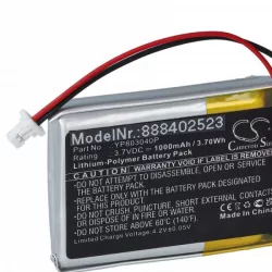   Sena YP803040P - 1000 mAh 3.7 V Li-polymer - Utángyártott kamera akku