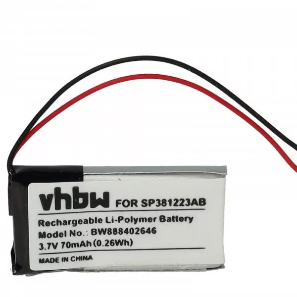 VR szemüveg Samsung SP381223AB - 70 mAh 3.7 V Li-polymer - Utángyártott akku