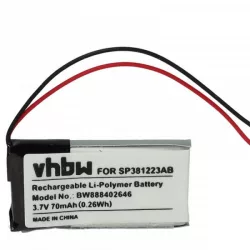   VR szemüveg Samsung SP381223AB - 70 mAh 3.7 V Li-polymer - Utángyártott akku