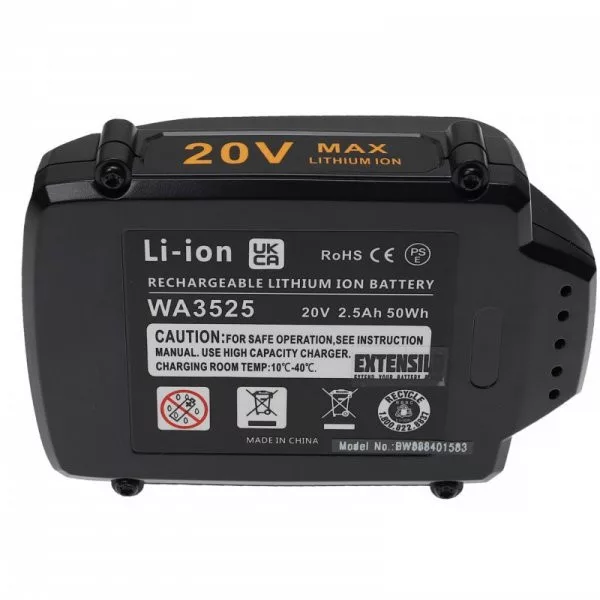 Szerszámgép akku Rockwell RW9351.1 - 2500 mAh, 20 V, Li-Ion - Utángyártott akku