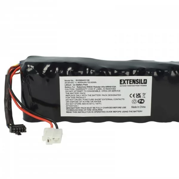 Fűnyíró Robomow MRK6105A - 6000 mAh 25.6 V Li-Ion - Utángyártott akku