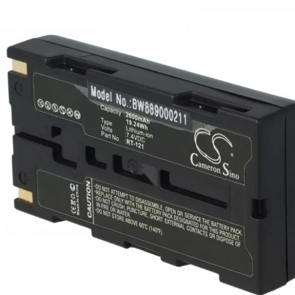 Egészségügyi eszköz - Righton RT-121 - 2600 mAh 7.4 V Li-Ion - Utángyártott akku - VHBW