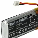 Egér - Periféria - Razer CP-RC30D - 650 mAh 3.7 V Li-polymer - Utángyártott akku - VHBW