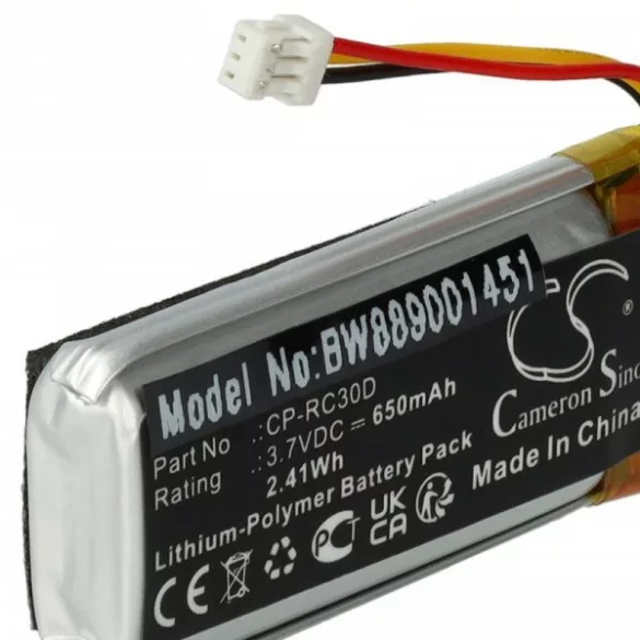 Egér - Periféria - Razer CP-RC30D - 650 mAh 3.7 V Li-polymer - Utángyártott akku - VHBW