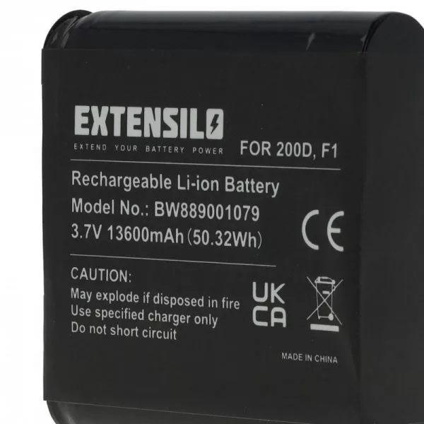 DAB Radio Pure ChargePAK F1, F1 - 13600 mAh 3.7 V Li-Ion - Utángyártott akku
