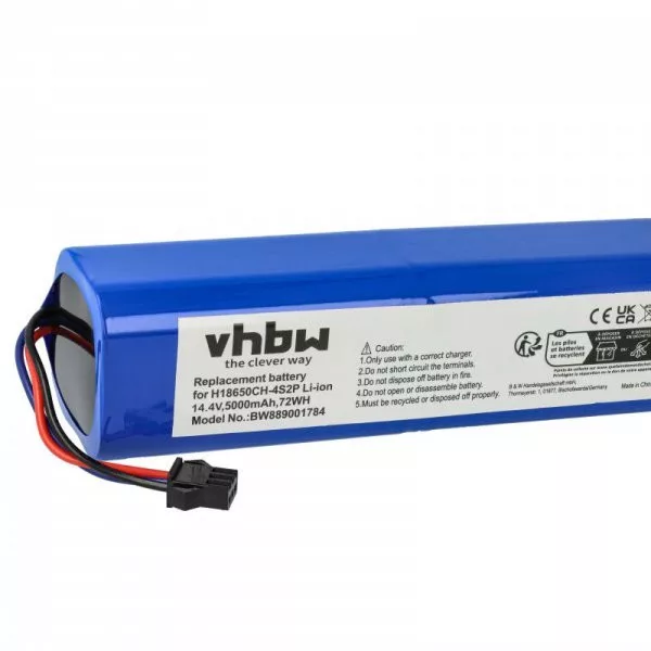 Proscenic NR18650 M26-4S2P, H18650CH-4S2P for Tefal 5000mAh, 14.4V, Li-Ion - Utángyártott porszívó akku