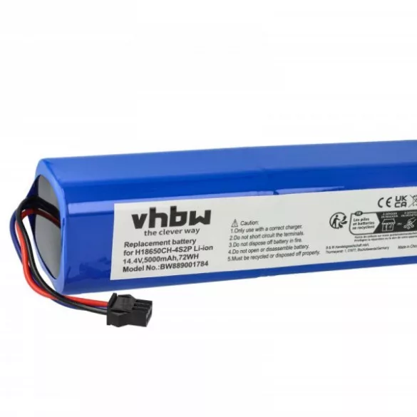 Proscenic NR18650 M26-4S2P, H18650CH-4S2P for Tefal 5000mAh, 14.4V, Li-Ion - Utángyártott porszívó akku - VHBW