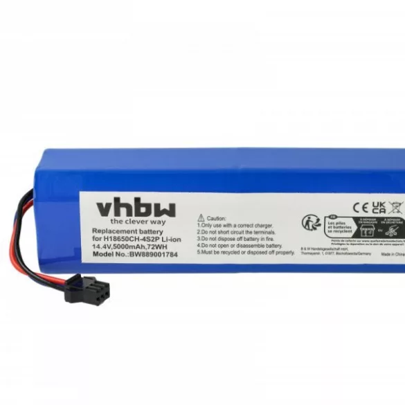 Proscenic NR18650 M26-4S2P, H18650CH-4S2P for Tefal 5000mAh, 14.4V, Li-Ion - Utángyártott porszívó akku - VHBW