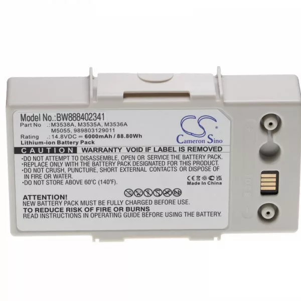 Egészségügyi eszköz - Philips M3536A, M3535A, 989803129011 - 6000 mAh 14.8 V Li-Ion - Utángyártott akku