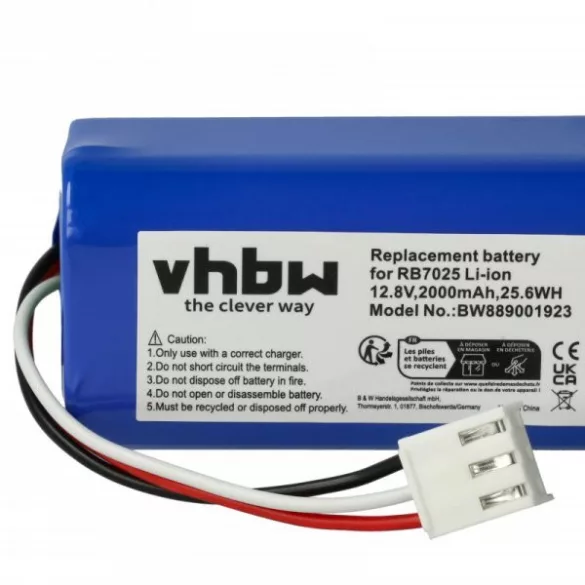 Philips CP0111/01, 4IFR19/66 for Philips 2000mAh, 12.8V, Li-Ion - Utángyártott porszívó akku - VHBW