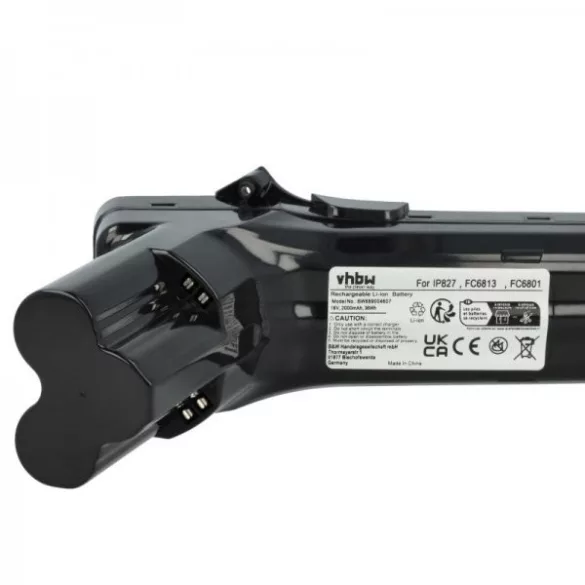 Philips IP827, 300000517621 for Philips 2000mAh, 18V, Li-Ion - Utángyártott porszívó akku - VHBW