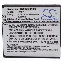   Pax IS057 - 1800 mAh 3.7 V Li-polymer Utángyártott vonalkód olvasó akku