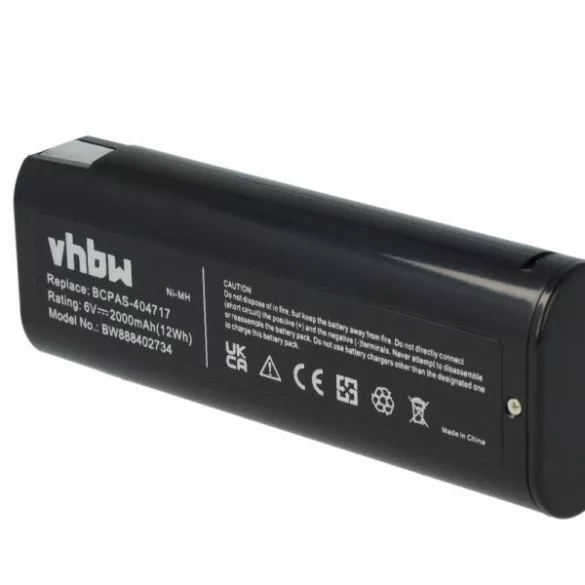 Szerszámgép akku Paslode 900421, 900400, 900420, 404400, 404717 - 2000 mAh, 6 V, NiMH - Utángyártott akku - VHBW