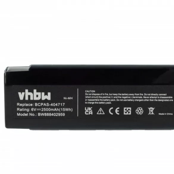 Szerszámgép akku Paslode 900421, 900400, 900420, 404400, 404717 - 2500 mAh, 6 V, NiMH - Utángyártott akku - VHBW