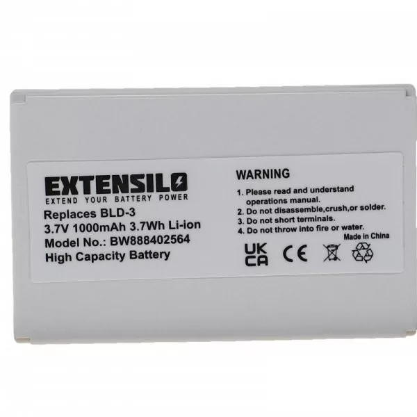 Nokia BLD-3 - 1000 mAh 3.7 V Li-Ion - Utángyártott telefon akku