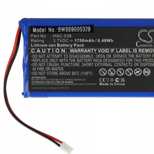   Játékkonzol - Nintendo HAC-038 for Nintendo - 1750mAh, 3.7V - Utánygyártott akku