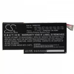   MSI MS-17B1, MS-16K4, BTY-U6J, BTY-M6J, MS-17B4 - 5300 mAh 11.4 V Li-polymer - Utángyártott notebook akku