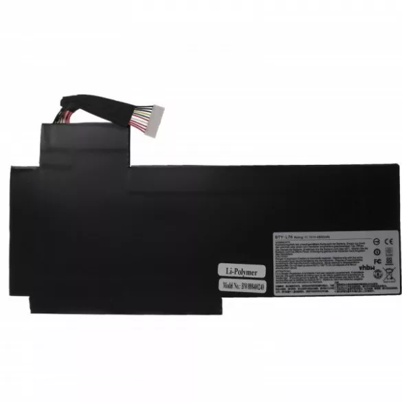 Medion BTY-L76 - 4800 mAh 11.1 V Li-polymer - Utángyártott notebook akku - VHBW