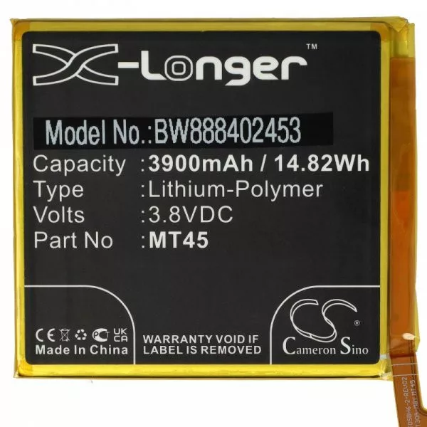 Motorola SB18D11084, MT45 - 3900 mAh 3.8 V Li-polymer - Utángyártott telefon akku Motorola SB18D11084, MT45 - 3900 mAh 3.8 V Li-polymer - Utángyártott telefon akku