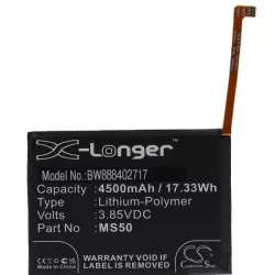   Motorola MS50, SB18D09927 - 4500 mAh 3.85 V Li-polymer - Utángyártott telefon akku