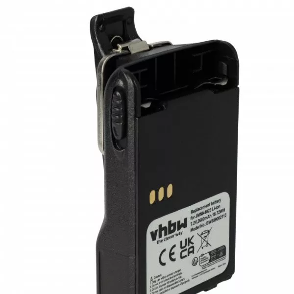 Motorola JMNN4023BR, JMNN4023, JMNN4024 - 2600 mAh 7.2 V Li-Ion + övcsat - Utángyártott rádió akku Motorola JMNN4023BR, JMNN4023, JMNN4024 - 2600 mAh 7.2 V Li-Ion + övcsat - Utángyártott rádió akku