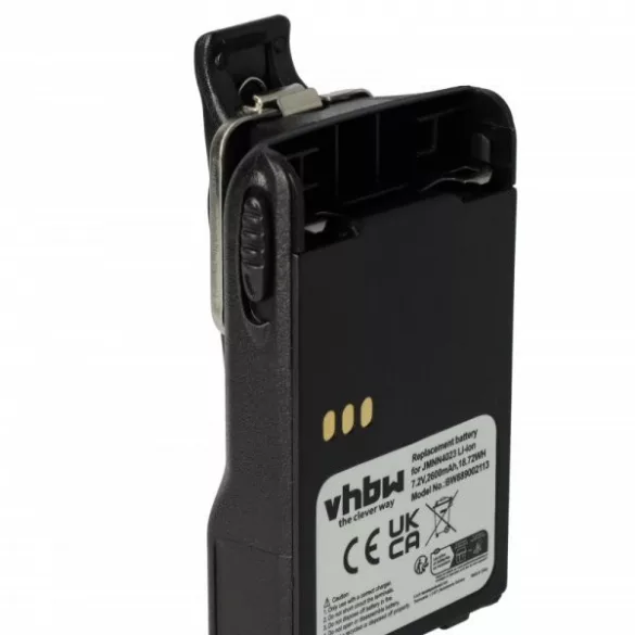 Motorola JMNN4023BR, JMNN4023, JMNN4024 - 2600 mAh 7.2 V Li-Ion + övcsat - Utángyártott rádió akku - VHBW