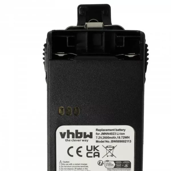 Motorola JMNN4023BR, JMNN4023, JMNN4024 - 2600 mAh 7.2 V Li-Ion + övcsat - Utángyártott rádió akku