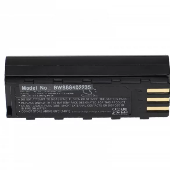 Motorola 21-62606-01 - 3400 mAh 3.7 V Li-Ion Utángyártott vonalkód olvasó akku - VHBW