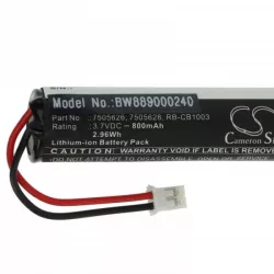   Egészségügyi eszköz - Morita 7505626, 7505628, RB-CB1003 - 800 mAh 3.7 V Li-Ion - Utángyártott akku