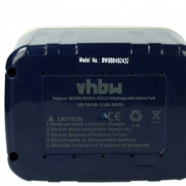 Szerszámgép akku Makita 193130-5, 193128-2, 193127-4, 193131-3 - 3500 mAh, 24 V, NiMH - Utángyártott akku