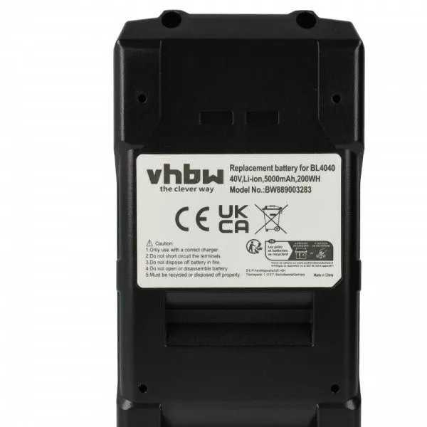 Szerszámgép akku Makita 191L29-0, BL4020, BL4025, BL4040, BL4050F - 5000 mAh, 40 V, Li-Ion - Utángyártott akku