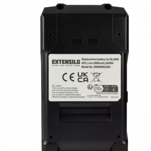 Szerszámgép akku Makita 191L29-0, BL4020, BL4025, BL4040, BL4050F - 6000 mAh, 40 V, Li-Ion - Utángyártott akku