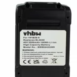 Szerszámgép akku Makita 191X65-8, 191B36-3, 191B26-6, 191L29-0 - 2500 mAh, 40 V, Li-Ion - Utángyártott akku - VHBW