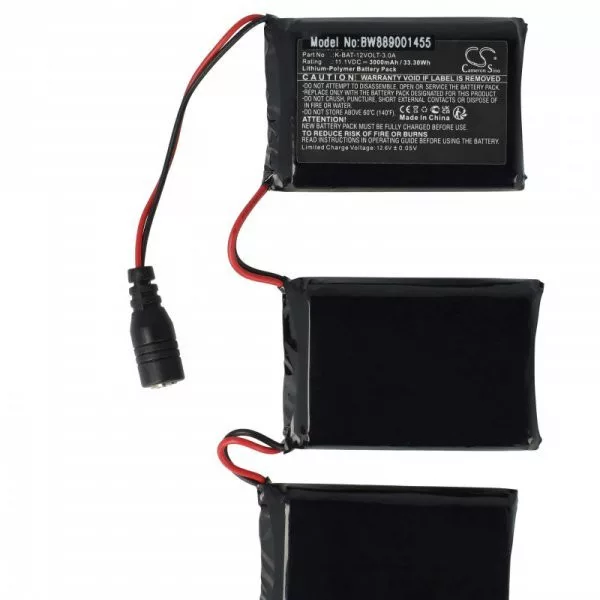 Fűtütt motorkerékpár kesztű - Macna K-BAT-12VOLT-3.0A - 3000 mAh 11.1 V Li-polymer - Utángyártott akku